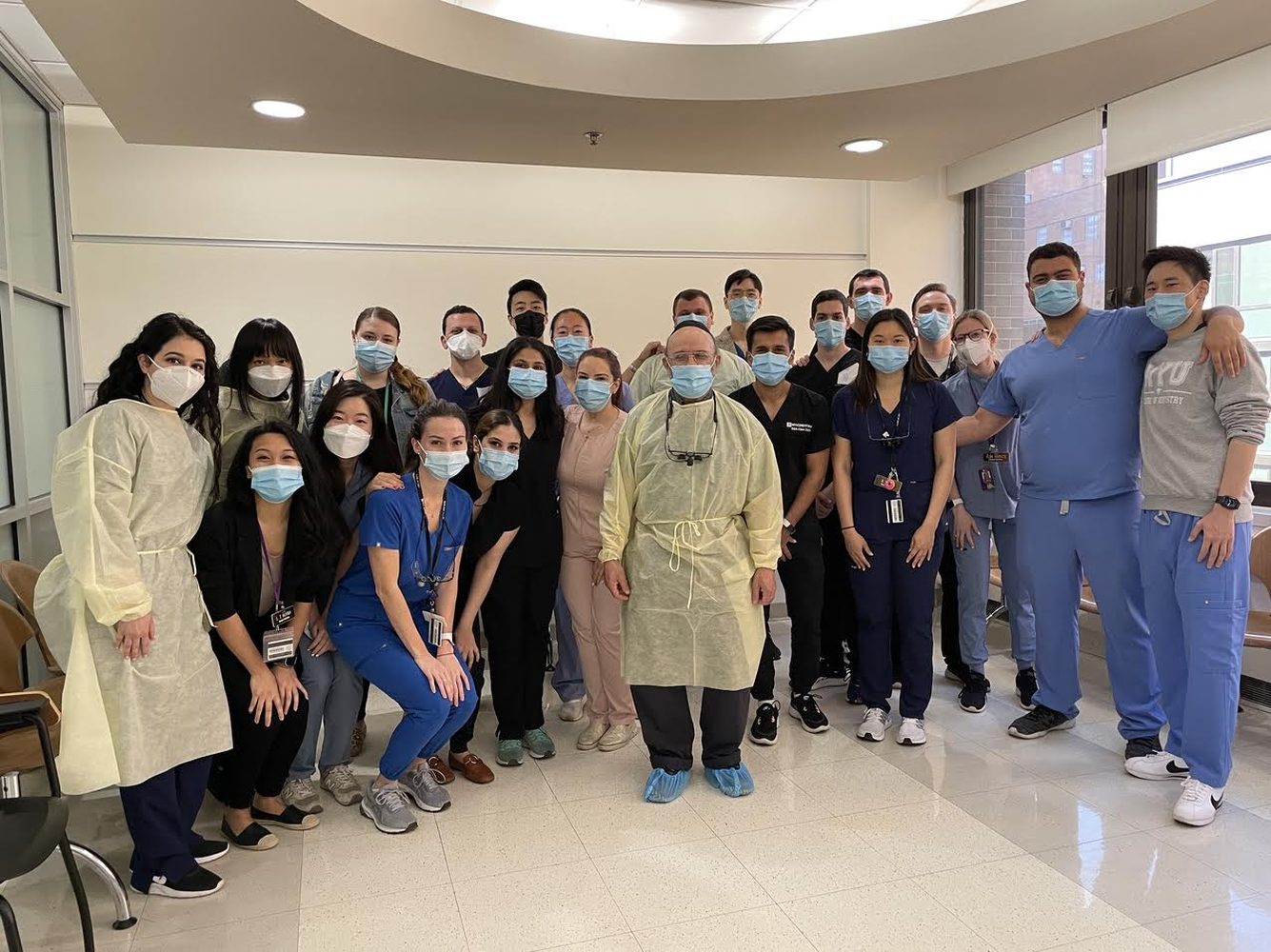 Dr. Shin with NYU colleagues and faculty