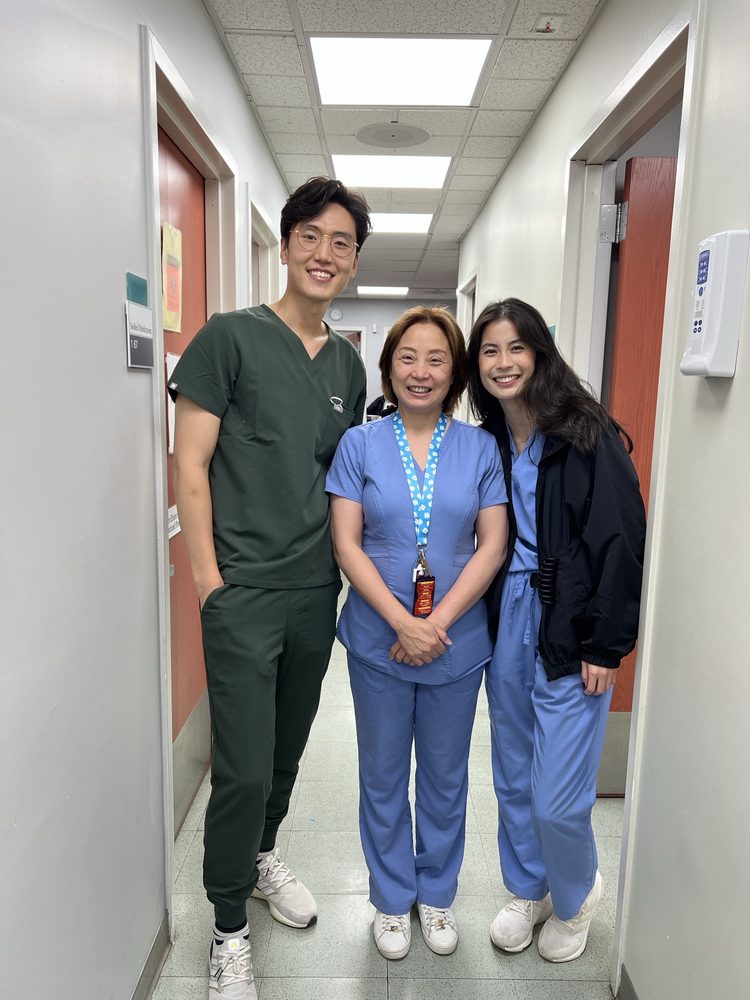 Dr. Shin with colleagues during training